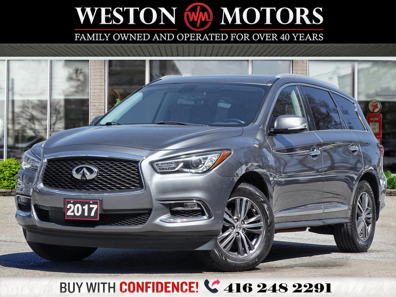 2017 Infiniti QX60 LEATHER*NAVI*SUNROOF*FRONT & REV-CAM*HEATED S&W