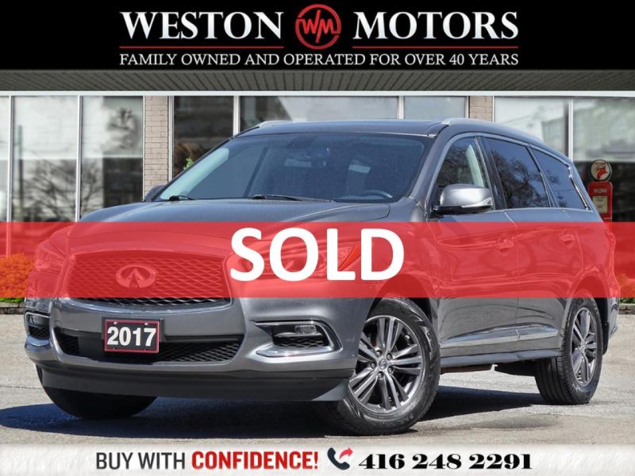 Used 2017 Infiniti QX60 LEATHER*NAVI*SUNROOF*FRONT & REV-CAM*HEATED S&W for sale in Toronto, ON