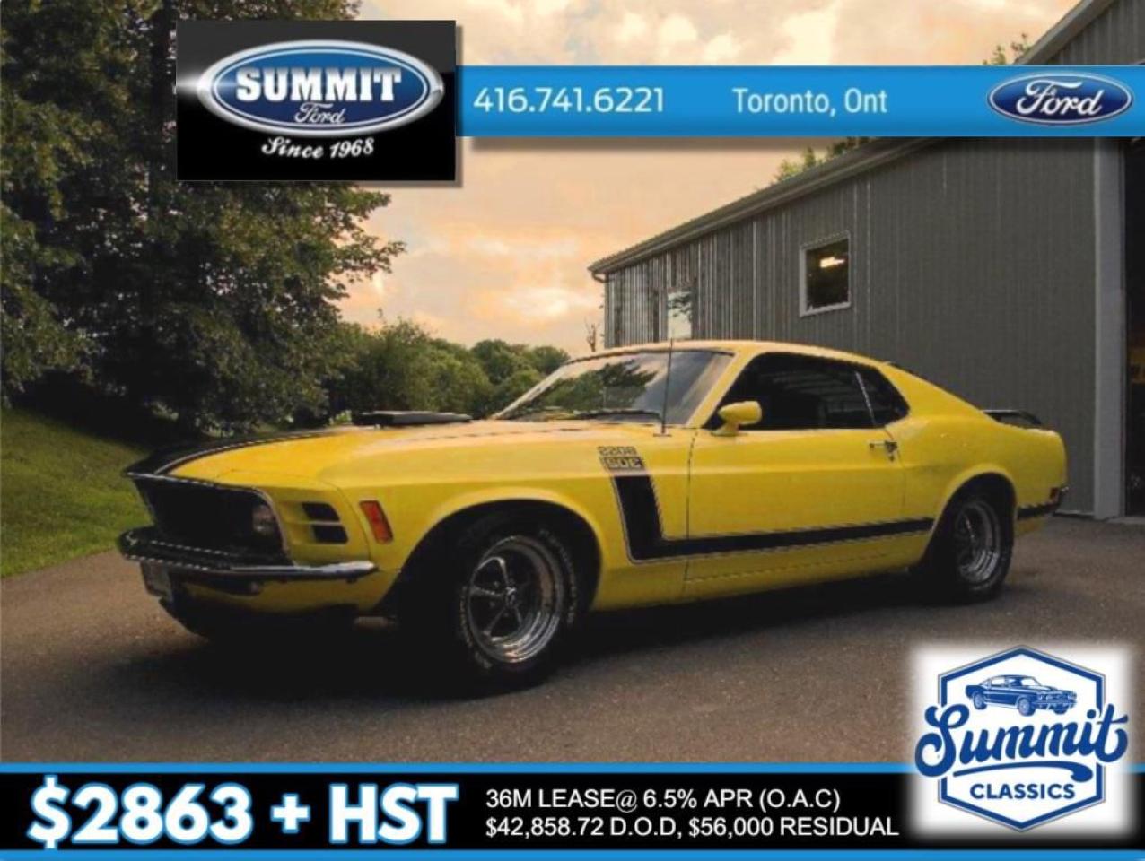 Used 1970 Ford Mustang BOSS 302 302 Boss for sale in Etobicoke, ON