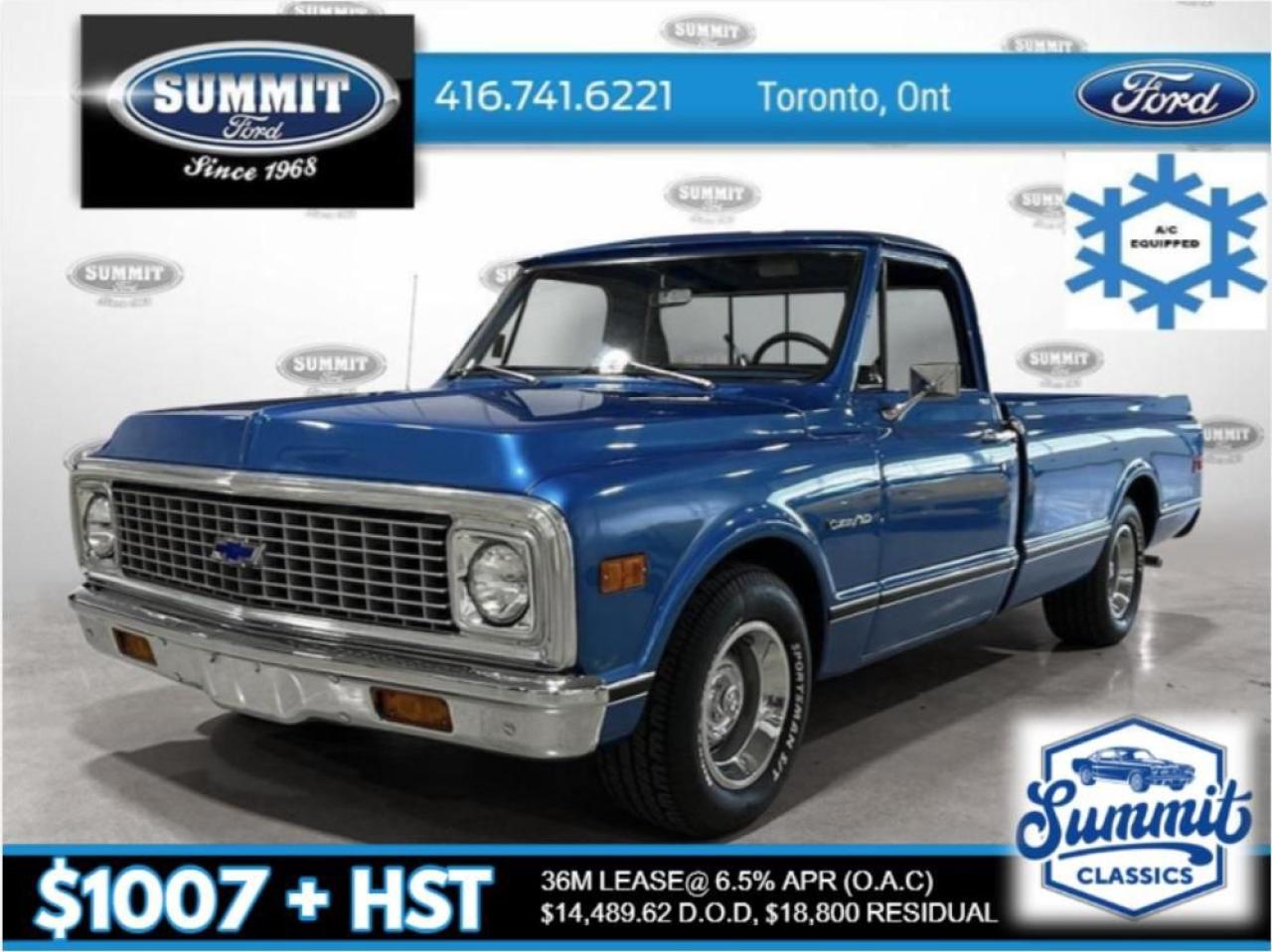 Used 1971 Chevrolet C10/K10 | LONG BOX | AIR CONDITIONING for sale in Etobicoke, ON