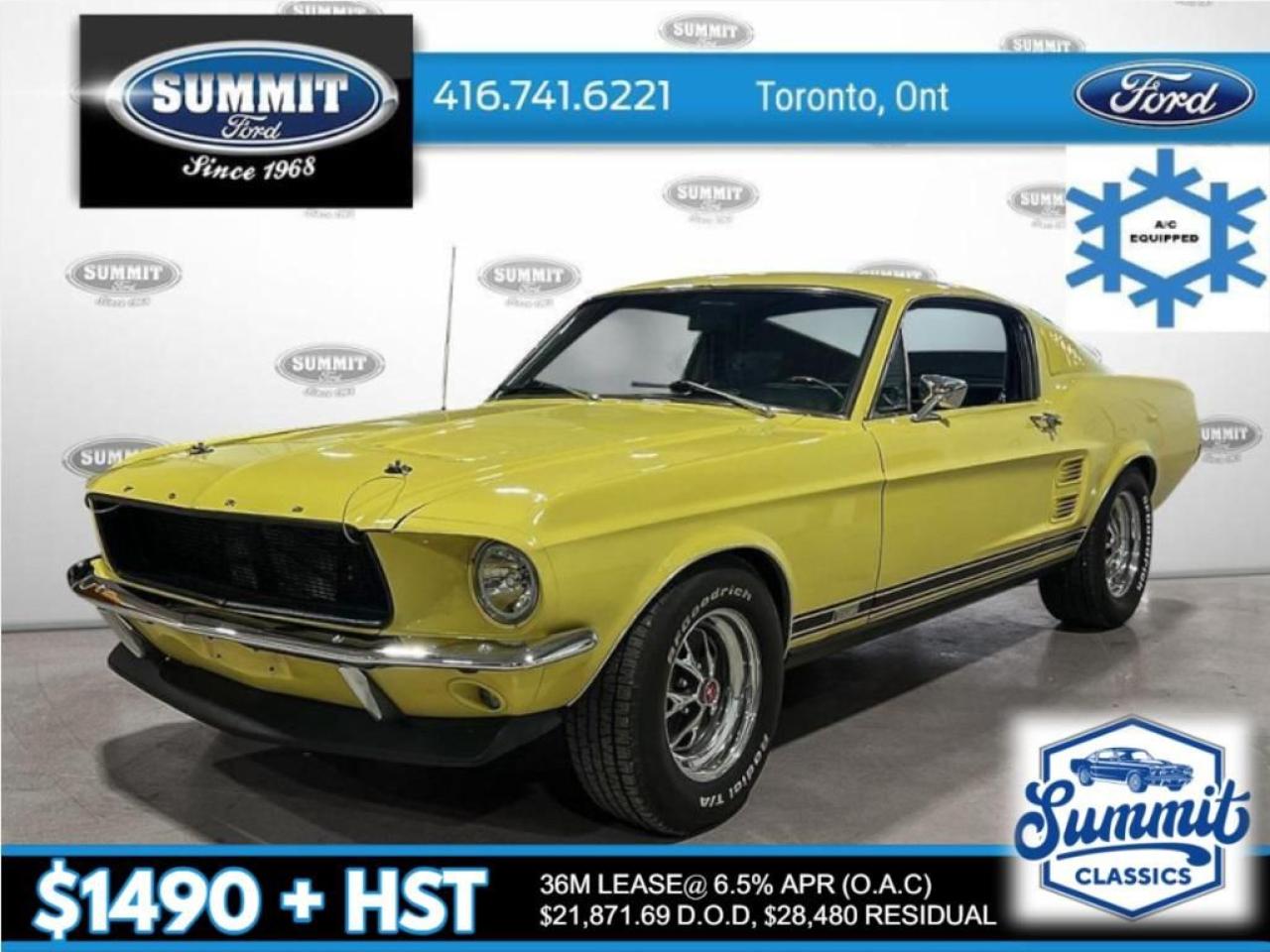 Used 1967 Ford Mustang Fastback | Air Conditioning | Original Rebuilt 289 V8 for sale in Etobicoke, ON