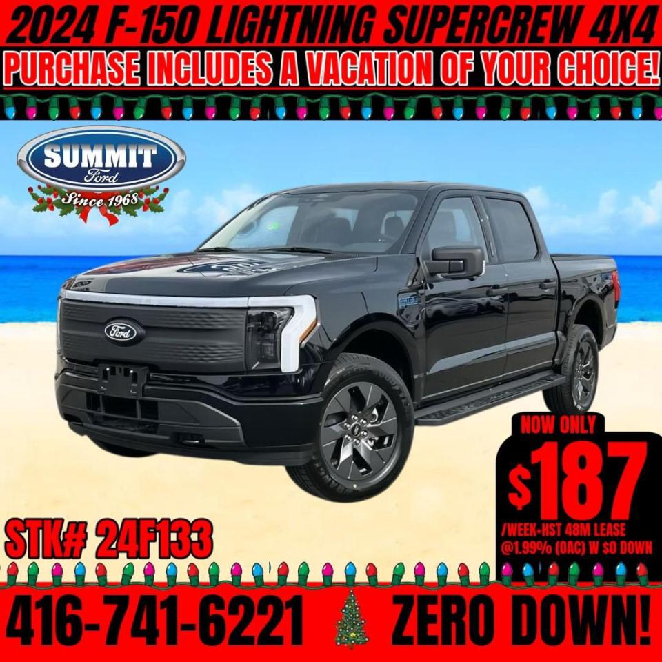 New 2024 Ford F-150 Lightning XLT | IN STOCK | VACATION INCLUDED for sale in Etobicoke, ON