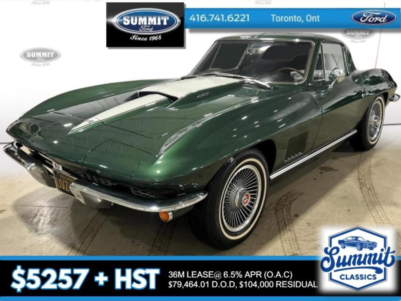 Used 1967 Chevrolet Corvette Corvette | Numbers Matching L71 427 V8 | Factory Muncie 4 Speed Manual for sale in Etobicoke, ON