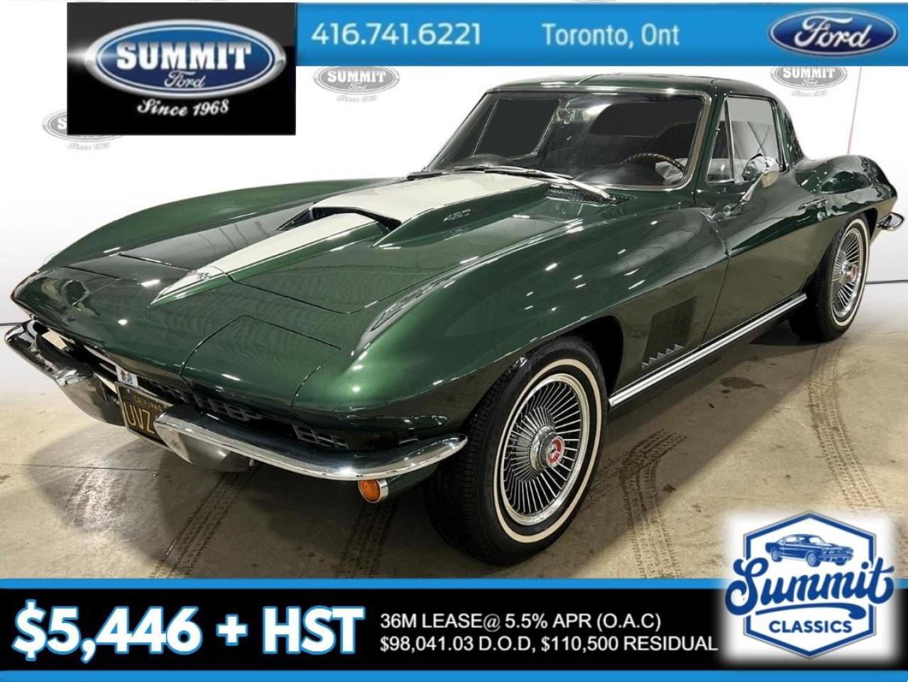 Used 1967 Chevrolet Corvette Corvette | Numbers Matching L71 427 V8 | Factory Muncie 4 Speed Manual for sale in Etobicoke, ON