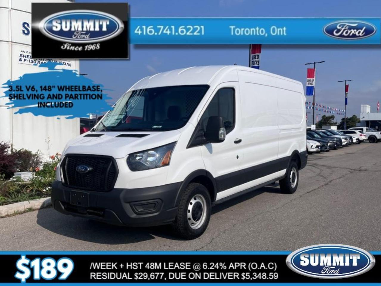 New 2024 Ford Transit 250 | $189 + HST Weekly - 48 Month Lease for sale in Etobicoke, ON