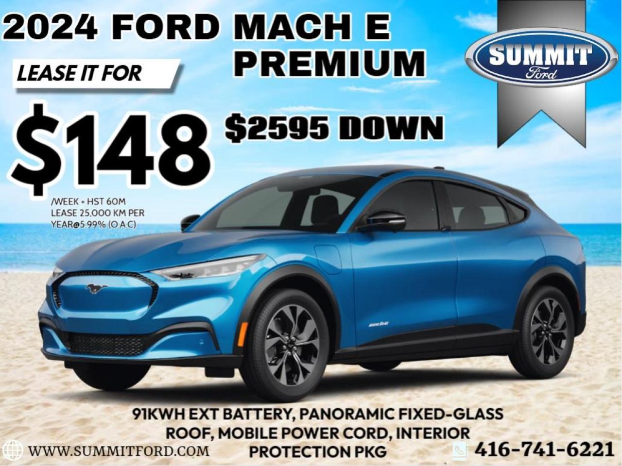 New 2024 Ford Mustang Mach-E Premium | $148 + HST Weekly - 60 Month Lease for sale in Etobicoke, ON