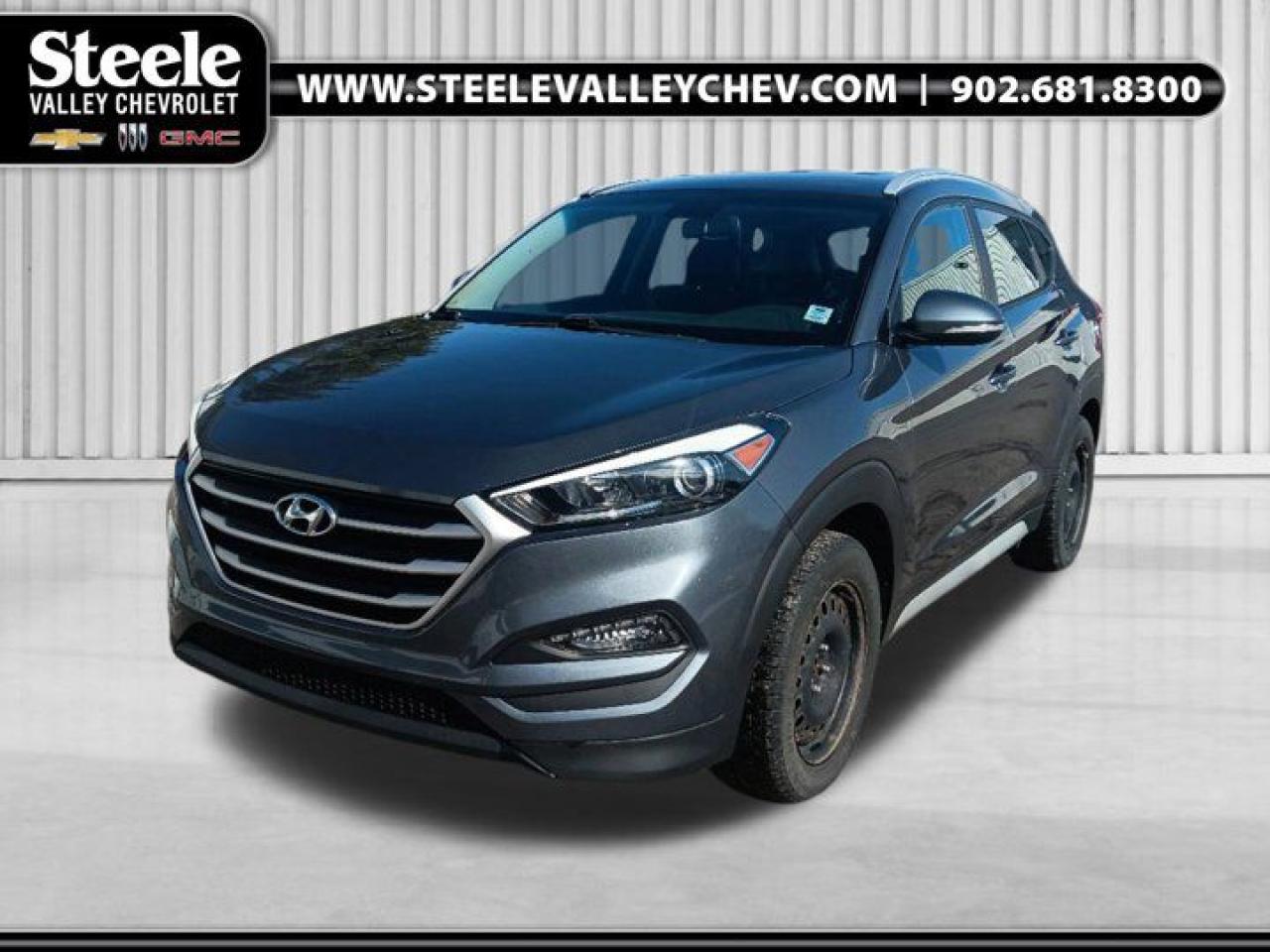 Elevate your driving experience with this 2018 Hyundai Tucson Premium, a versatile and stylish SUV designed for those who demand both performance and comfort. With 104,157 km, this Tucson has been well-driven yet meticulously maintained, ready to offer many more miles of reliability. Its fuel-efficient yet powerful engine delivers a smooth and confident ride, whether youre navigating city streets or exploring the open road. The sleek exterior design, bold Hyundai grille, and eye-catching alloy wheels make a statement, while the spacious, feature-packed interior ensures every drive is a first-class experience. Enjoy modern tech, heated seats, a touchscreen infotainment system, advanced safety features, and plenty of cargo space for all your adventures. Whether its daily commuting, weekend road trips, or family outings, this Tucson Premium is the perfect blend of practicality and premium comfort. Dont miss your chance-SUVs like this dont stay available for long!At Steele Valley Chevrolet Buick GMC, we go the extra mile to ensure you drive away with confidence. Every used vehicle on our lot undergoes a rigorous reconditioning process and comes with a detailed vehicle history report, giving you full transparency and peace of mind. We believe everyone deserves a reliable vehicle, which is why we offer flexible financing solutions tailored to fit any budget or credit situation. When you shop with us, youre choosing quality, trust, and a seamless car-buying experience. Find your next vehicle today at Steele Valley Chevrolet Buick GMC you deserve the best!