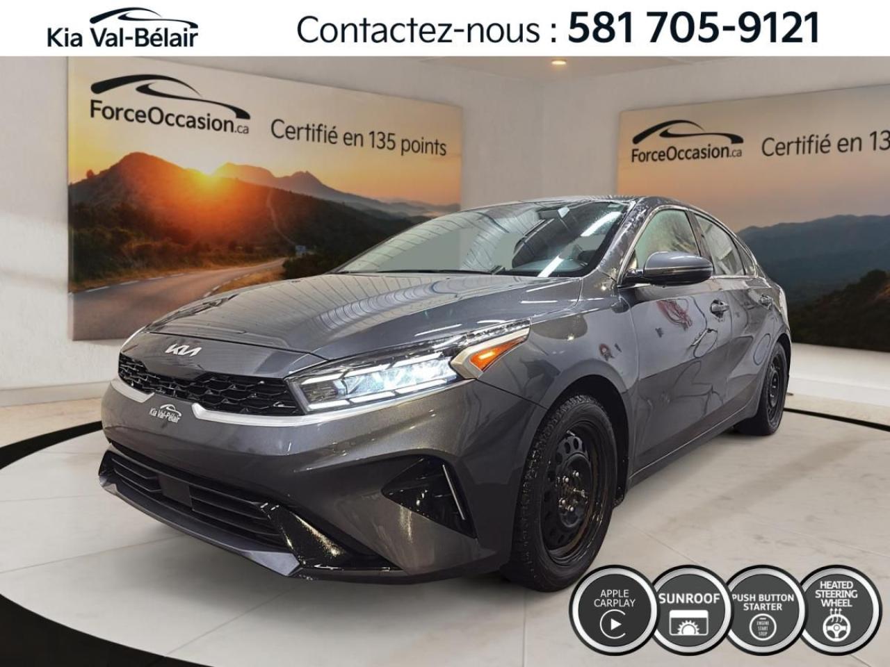 Used 2023 Kia Forte EX+ *TOIT *SIÈGES CHAUFF *CAMÉRA *CARPLAY *CRUISE for sale in Québec, QC