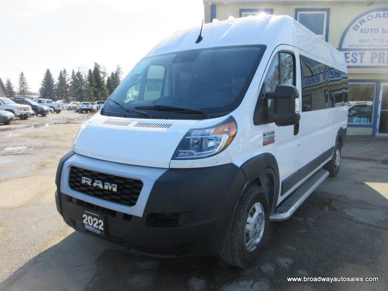 Used 2022 RAM 2500 ProMaster 3/4 TON HANDICAP-ACCESSIBLE 2 PASSENGER 3.6L - V6.. BRAUN-ABILITY-WHEELCHAIR-RAMP.. POWER SLIDING DOOR.. BACK-UP CAMERA.. AIR CONDITIONING.. for sale in Bradford, ON