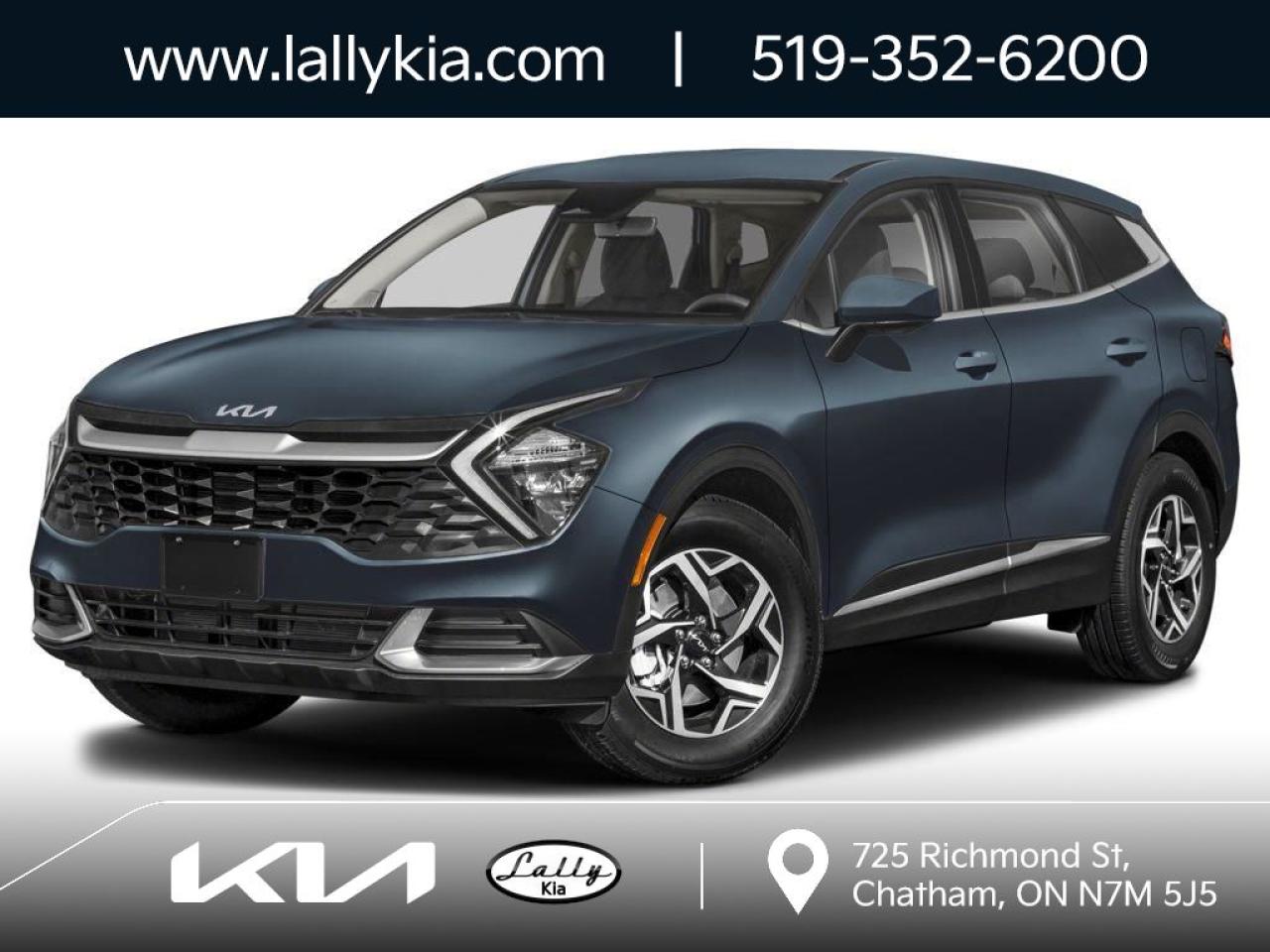 New 2025 Kia Sportage LX AWD | APPLE CARPLAY & ANDROID AUTO | 6-SPEAKER SOUND SYSTEM  | REARVIEW CAMERA | HEATED FRONT SEATS | BLUETOOTH | 17” ALLOY WHEELS | BLUETOOTH for sale in Chatham, ON