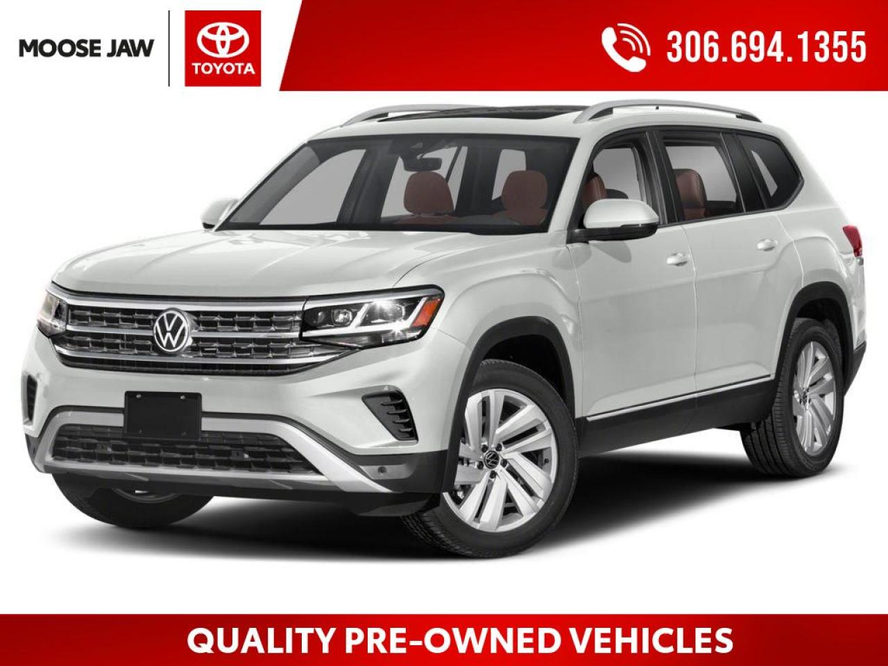 Used 2023 Volkswagen Atlas 3.6 FSI Highline LOCAL TRADE,R-LINE BLK PKG,HEATED/VENT LTR SEATS,PANORAMIC SUNROOF,REMOTE STARTER,8