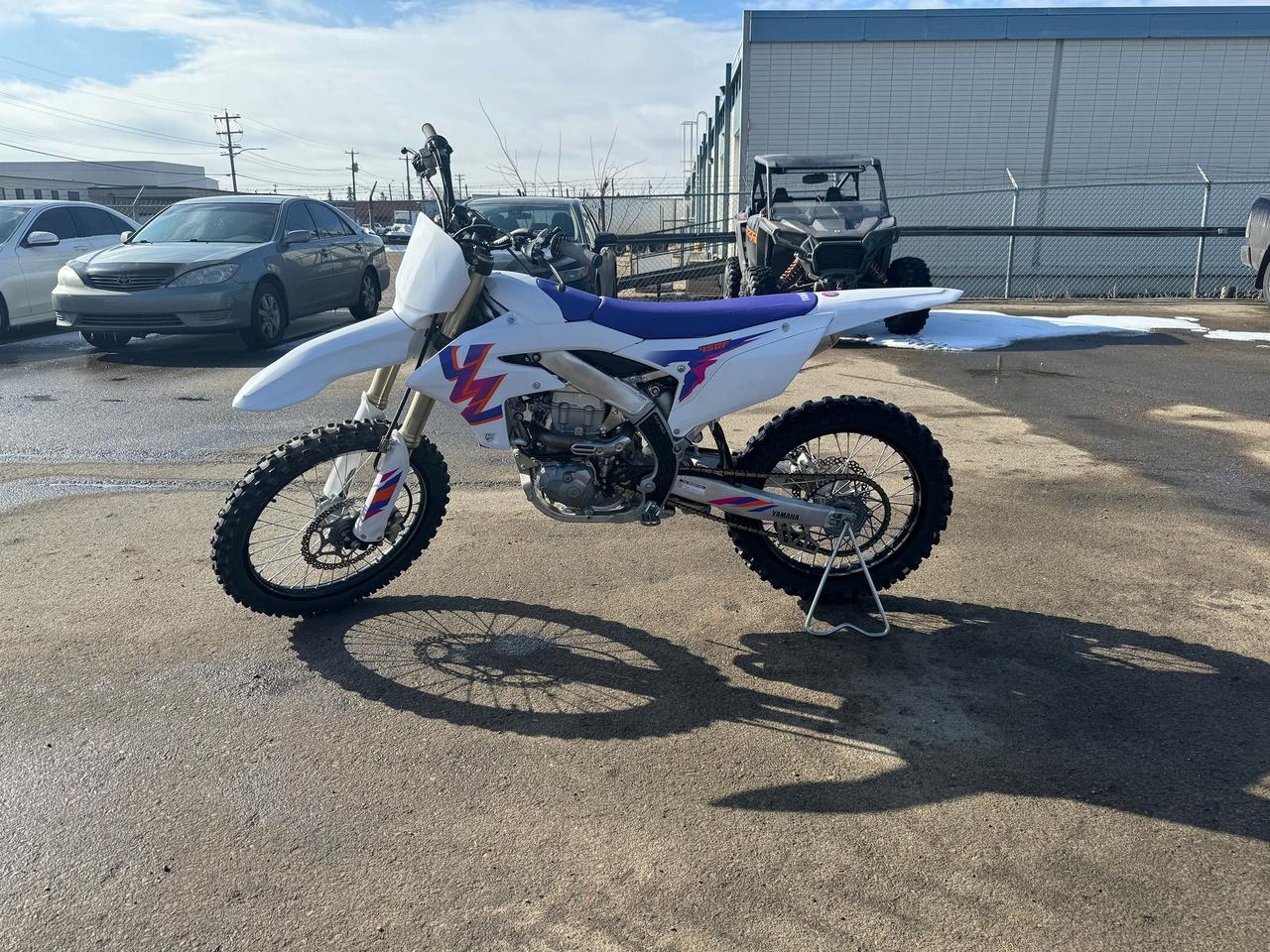 <p data-start=0 data-end=346>The 2024 Yamaha YZ450F 50th Anniversary Edition is a celebration of five decades of motocross dominance, combining cutting-edge performance with a retro-inspired look. Designed for riders who demand power, precision, and championship-winning capability, this limited-edition model delivers everything you need to dominate the track.</p><p data-start=0 data-end=346>&nbsp;</p><p data-start=348 data-end=656>Powered by a 449cc liquid-cooled, DOHC engine, the YZ450F produces incredible power with linear torque delivery for maximum control. The lightweight aluminum bilateral beam frame enhances handling and stability, while the updated KYB suspension ensures a smooth ride over rough terrain.</p><p data-start=348 data-end=656>&nbsp;</p><p data-start=658 data-end=945>This Anniversary Edition stands out with iconic 1990s-inspired graphics, white bodywork, and gold wheels, giving it a timeless factory race look. Paired with advanced Yamaha Power Tuner app adjustability, riders can fine-tune engine performance for any track condition.</p><p data-start=658 data-end=945>&nbsp;</p><p data-start=947 data-end=1122>Whether youre an experienced racer or pushing your limits, the 2024 Yamaha YZ450F Anniversary Edition is built to deliver unmatched speed, handling, and durability. Contact us today to explore financing options and fast nationwide delivery!</p>