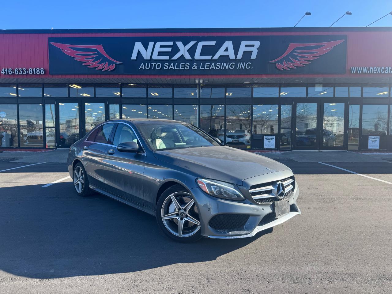 2017 Mercedes-Benz C-Class C 300 AMG 4MATIC-AWD LEATHER PAN/ROOF NAVI CAMERA