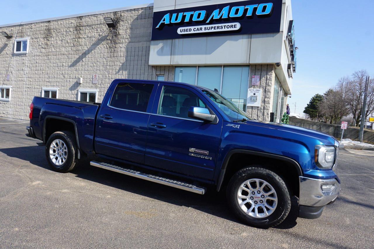 Used 2017 GMC Sierra 1500 5.3L V8 KODIAK-SLE-Z71 PKG CREW 4WD CERTIFIED *FREE ACCIDENT* CAMERA HEATED POWER SEAT BLUETOOTH ALLOYS for sale in Burlington, ON