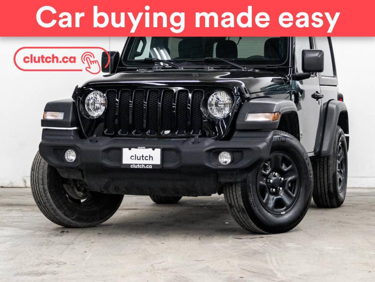 Used 2019 Jeep Wrangler Sport 4WD w/ Rearview Camera, Cruise Control, A/C for sale in Toronto, ON