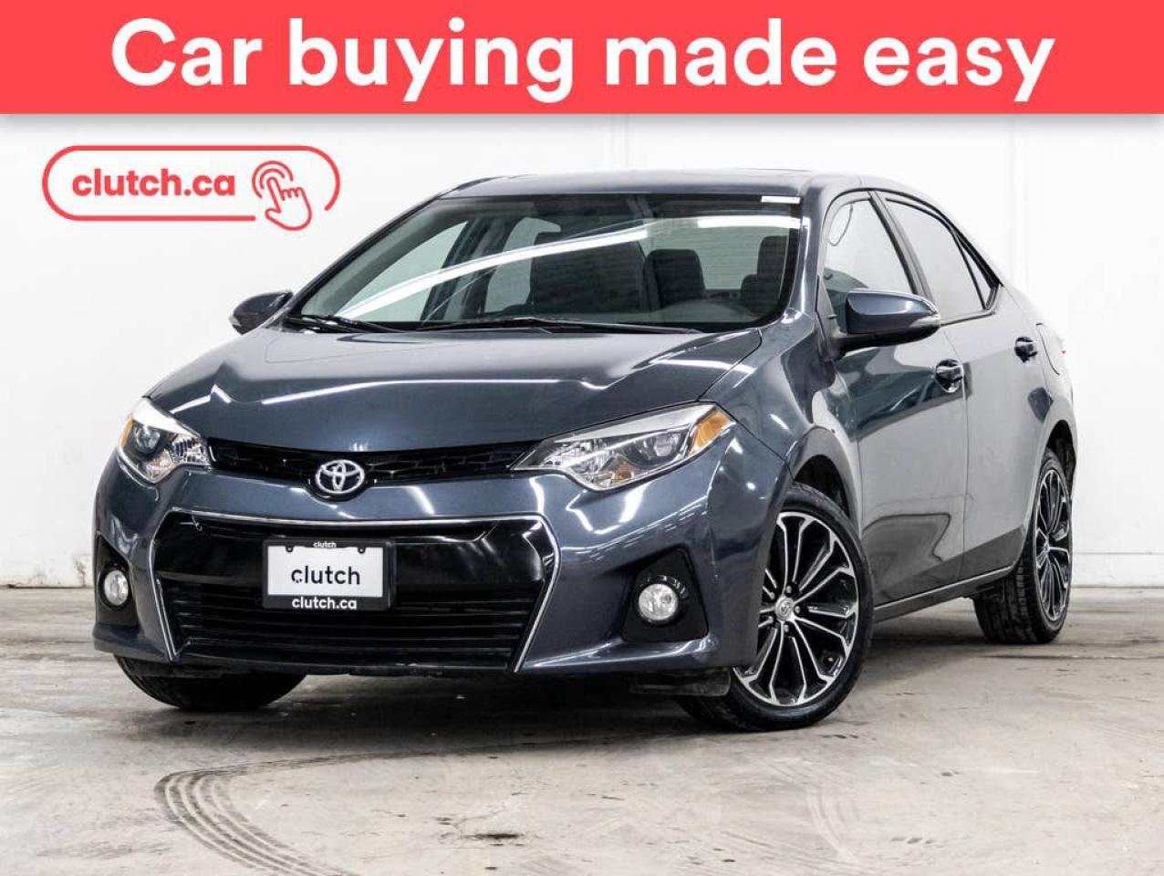 Used 2015 Toyota Corolla S w/ Upgrade Pkg w/ Power Moonroof, Rearview Cam, Heated Front Seats for sale in Toronto, ON