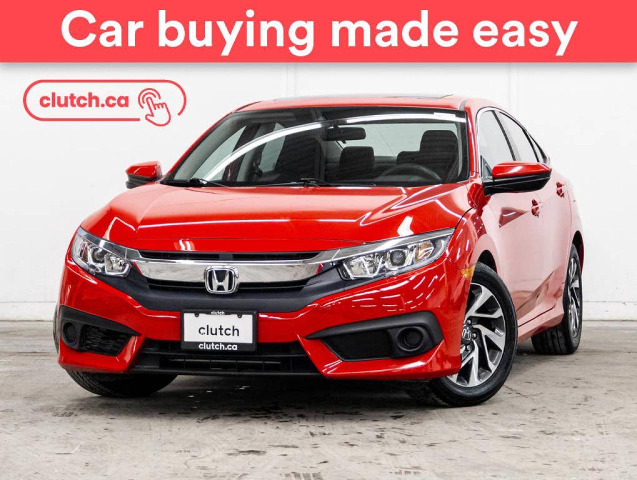 Used 2017 Honda Civic EX w/ Apple CarPlay & Android Auto, Power Moonroof, Rearview Cam for sale in Toronto, ON