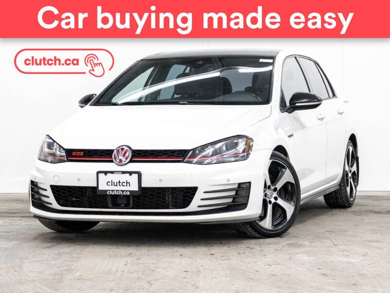 Used 2017 Volkswagen Golf GTI Autobahn w/ Leather & Driver Assistance Pkg. w/ Apple CarPlay, Heated Front Seats, Rearview Cam for sale in Toronto, ON