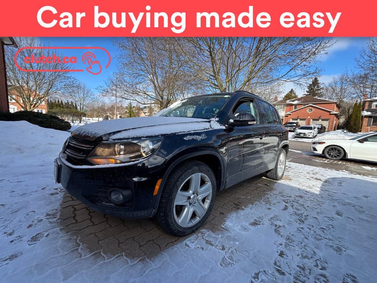 Used 2016 Volkswagen Tiguan Comfortline AWD w/ Apple CarPlay & Android Auto, Panoramic Moonroof, Rearview Cam for sale in Toronto, ON