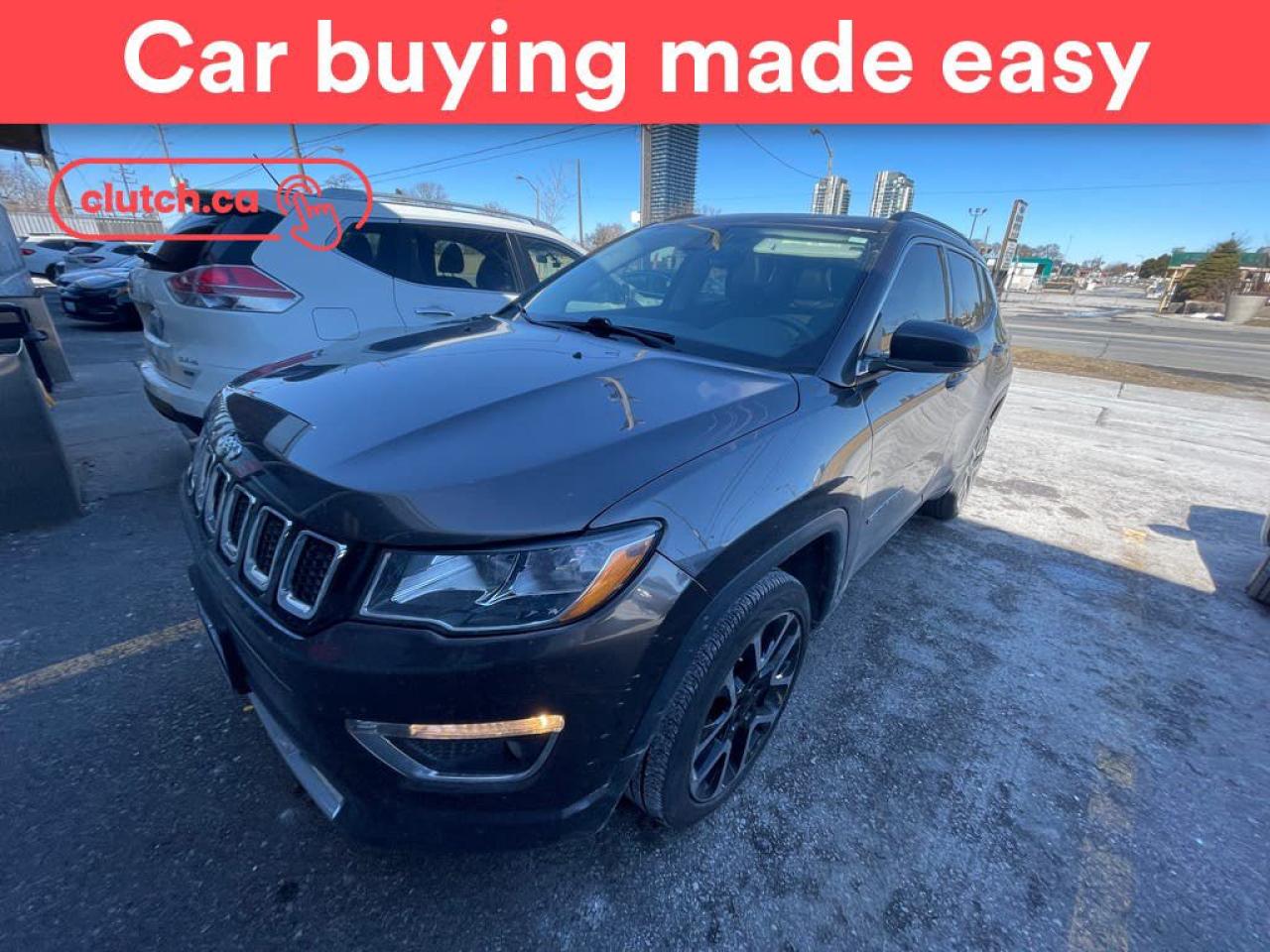 Used 2019 Jeep Compass Limited 4X4 w/ Apple CarPlay & Android Auto, Panoramic Moonroof, Dual Zone A/C for sale in Toronto, ON