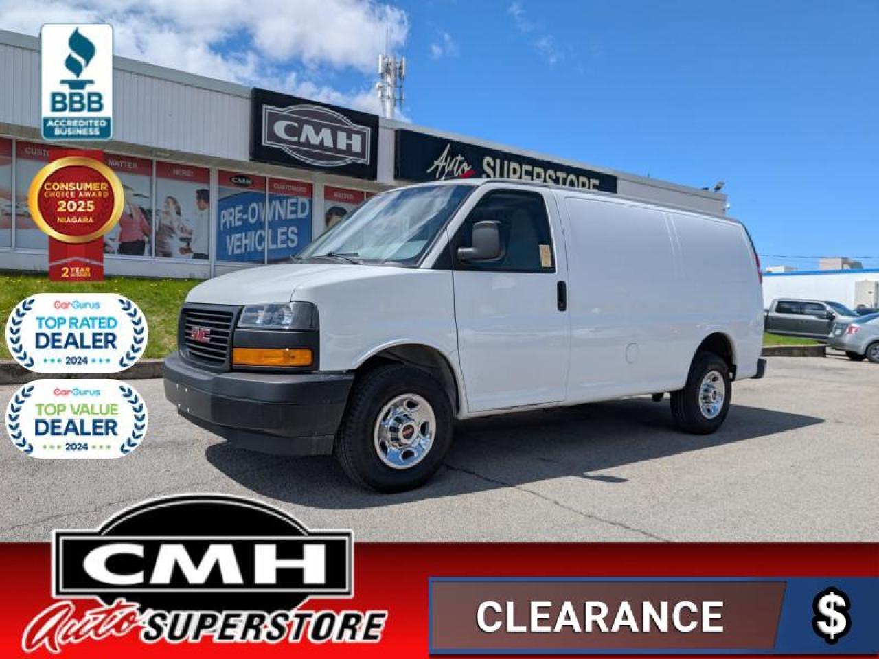 Used 2021 GMC Savana Cargo Van Work Van  **DRIVER CONVENIENCE PKG** for sale in St. Catharines, ON