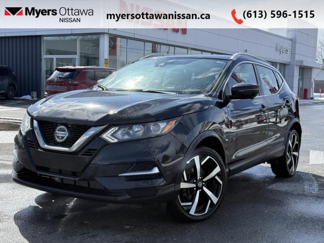 <b>Leather Seats,  Aluminum Wheels,  Navigation,  360 Camera,  Sunroof!</b><br> <br> Just arrived! More photos coming soon!<br><br>   Intuitive technology and ergonomic styling make this Nissan Qashqai a true daily driver. This  2022 Nissan Qashqai is fresh on our lot in Ottawa. <br> <br>This Nissan Qashqai offers more than just snazzy styling and approachable dimensions. Under the beautiful exterior lies a carefully engineered powertrain that delivers both optimal efficiency and punchy performance, when needed. Occupants are treated to a well-built interior with solid refinement and intuitive technology, making every journey in the Qashqai an extremely exciting and comforting ride.This  SUV has 115,800 kms. Its  nice in colour  and is completely accident free based on the <a href=https://vhr.carfax.ca/?id=Ht7zQ0Vj1aHUKsWvbza8Ju+WCwpqn7Xc target=_blank>CARFAX Report</a> . It has an automatic transmission and is powered by a  141HP 2.0L 4 Cylinder Engine. <br> <br> Our Qashqais trim level is SL AWD. Representing the ultimate Qashqai experience, this SL AWD trim is fully loaded with a clever all-wheel-drive system, plush heated and power-adjustable leather bucket seats with lumbar support and memory function, inbuilt satellite navigation, internet access, an immersive 360-degree camera system with aerial view, an express opening glass sunroof with slide and tilt functionality and a power shade, projector beam halogen headlamps with automatic high beams, a sporty heated leather steering wheel, dual-zone climate control, and adaptive cruise control with steering, in addition to blind-spot monitoring, lane-keep assist, and front emergency braking. Other features include proximity keyless entry with push button and remote start, piano-black interior inserts, a rear-view camera, a 6-speaker audio system, and a 7-inch infotainment screen bundled with Apple CarPlay, Android Auto, and SiriusXM satellite radio.<br> <br>To apply right now for financing use this link : <a href=https://www.myersottawanissan.ca/finance target=_blank>https://www.myersottawanissan.ca/finance</a><br><br> <br/><br>Get the amazing benefits of a Nissan Certified Pre-Owned vehicle!!! Save thousands of dollars and get a pre-owned vehicle that has factory warranty, 24 hour roadside assistance and rates as low as 0.9%!!! <br>*LIFETIME ENGINE TRANSMISSION WARRANTY NOT AVAILABLE ON VEHICLES WITH KMS EXCEEDING 140,000KM, VEHICLES 8 YEARS & OLDER, OR HIGHLINE BRAND VEHICLE(eg. BMW, INFINITI. CADILLAC, LEXUS...)<br> Come by and check out our fleet of 30+ used cars and trucks and 60+ new cars and trucks for sale in Ottawa.  o~o