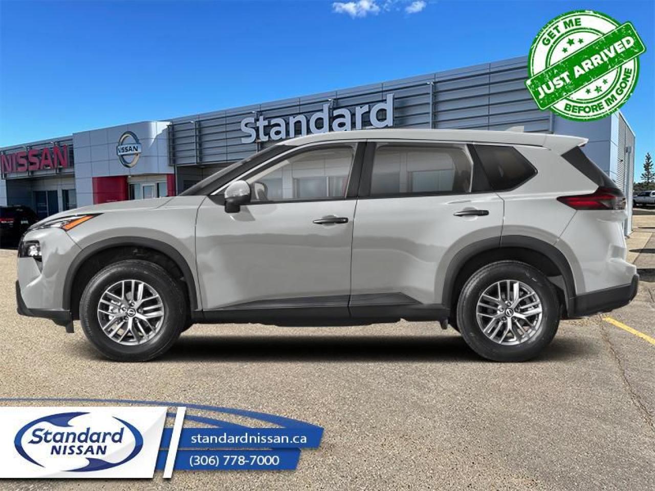 <b>Alloy Wheels,  Heated Seats,  Heated Steering Wheel,  Mobile Hotspot,  Remote Start!</b><br> <br> <br> <br>  The Rogue is built to serve as a well-rounded crossover, with rugged design, a comfortable ride and modern interior tech. <br> <br>Nissan was out for more than designing a good crossover in this 2025 Rogue. They were designing an experience. Whether your adventure takes you on a winding mountain path or finding the secrets within the city limits, this Rogue is up for it all. Spirited and refined with space for all your cargo and the biggest personalities, this Rogue is an easy choice for your next family vehicle.<br> <br> This brillant silver SUV  has an automatic transmission and is powered by a  201HP 1.5L 3 Cylinder Engine.<br> <br> Our Rogues trim level is S. Standard features on this Rogue S include heated front heats, a heated leather steering wheel, mobile hotspot internet access, proximity key with remote engine start, dual-zone climate control, and an 8-inch infotainment screen with Apple CarPlay, and Android Auto. Safety features also include lane departure warning, blind spot detection, front and rear collision mitigation, and rear parking sensors. This vehicle has been upgraded with the following features: Alloy Wheels,  Heated Seats,  Heated Steering Wheel,  Mobile Hotspot,  Remote Start,  Lane Departure Warning,  Blind Spot Warning. <br><br> <br>To apply right now for financing use this link : <a href=https://www.standardnissan.ca/finance/apply-for-financing/ target=_blank>https://www.standardnissan.ca/finance/apply-for-financing/</a><br><br> <br/><br>Why buy from Standard Nissan in Swift Current, SK? Our dealership is owned & operated by a local family that has been serving the automotive needs of local clients for over 110 years! We rely on a reputation of fair deals with good service and top products. With your support, we are able to give back to the community. <br><br>Every retail vehicle new or used purchased from us receives our 5-star package:<br><ul><li>*Platinum Tire & Rim Road Hazzard Coverage</li><li>**Platinum Security Theft Prevention & Insurance</li><li>***Key Fob & Remote Replacement</li><li>****$20 Oil Change Discount For As Long As You Own Your Car</li><li>*****Nitrogen Filled Tires</li></ul><br>Buyers from all over have also discovered our customer service and deals as we deliver all over the prairies & beyond!#BetterTogether o~o