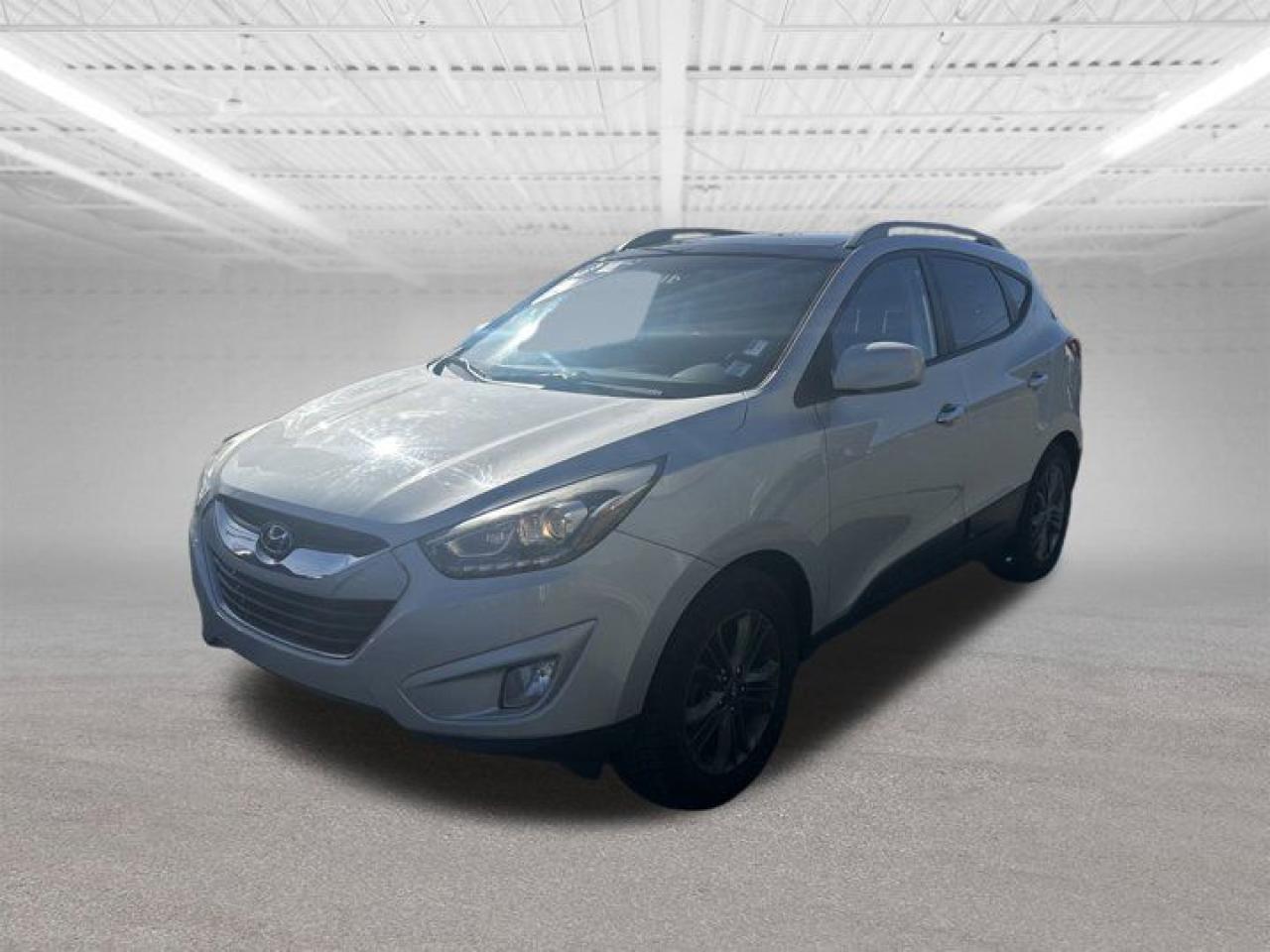 The 2015 Hyundai Tucson GLS is a compact SUV that offers a blend of style, functionality, and performance. As part of the third generation of the Tucson lineup introduced in 2015, the GLS trim provides a range of features catering to both comfort and utility.Key Features:Engine and Performance: The GLS is typically equipped with a 2.0-liter inline-four engine, delivering around 164 horsepower. It comes with a six-speed automatic transmission, offering a balanced mix of power and fuel efficiency.Interior Comfort: The cabin is designed for comfort, featuring cloth upholstery, air conditioning, and a six-speaker audio system with Bluetooth connectivity.Safety: Standard safety features include anti-lock brakes, stability and traction control, front-seat side airbags, and full-length curtain airbags.Cargo Space: The Tucson GLS offers ample cargo space, with rear seats that can be folded down to accommodate larger items.