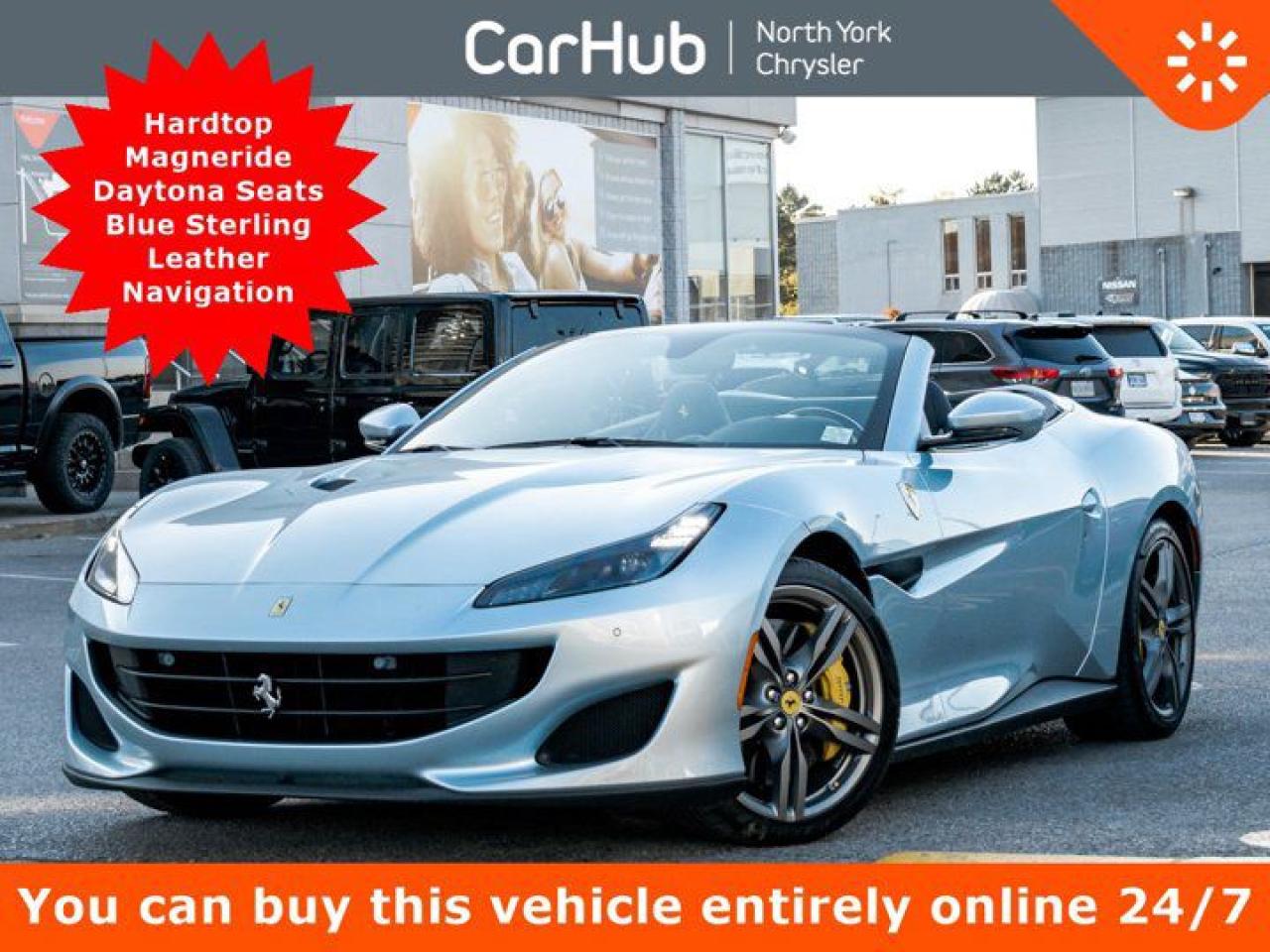 Used 2019 Ferrari Portofino Convertible Hardtop Magneride Daytona Seats Blue Sterling Leather Navigation for sale in Thornhill, ON