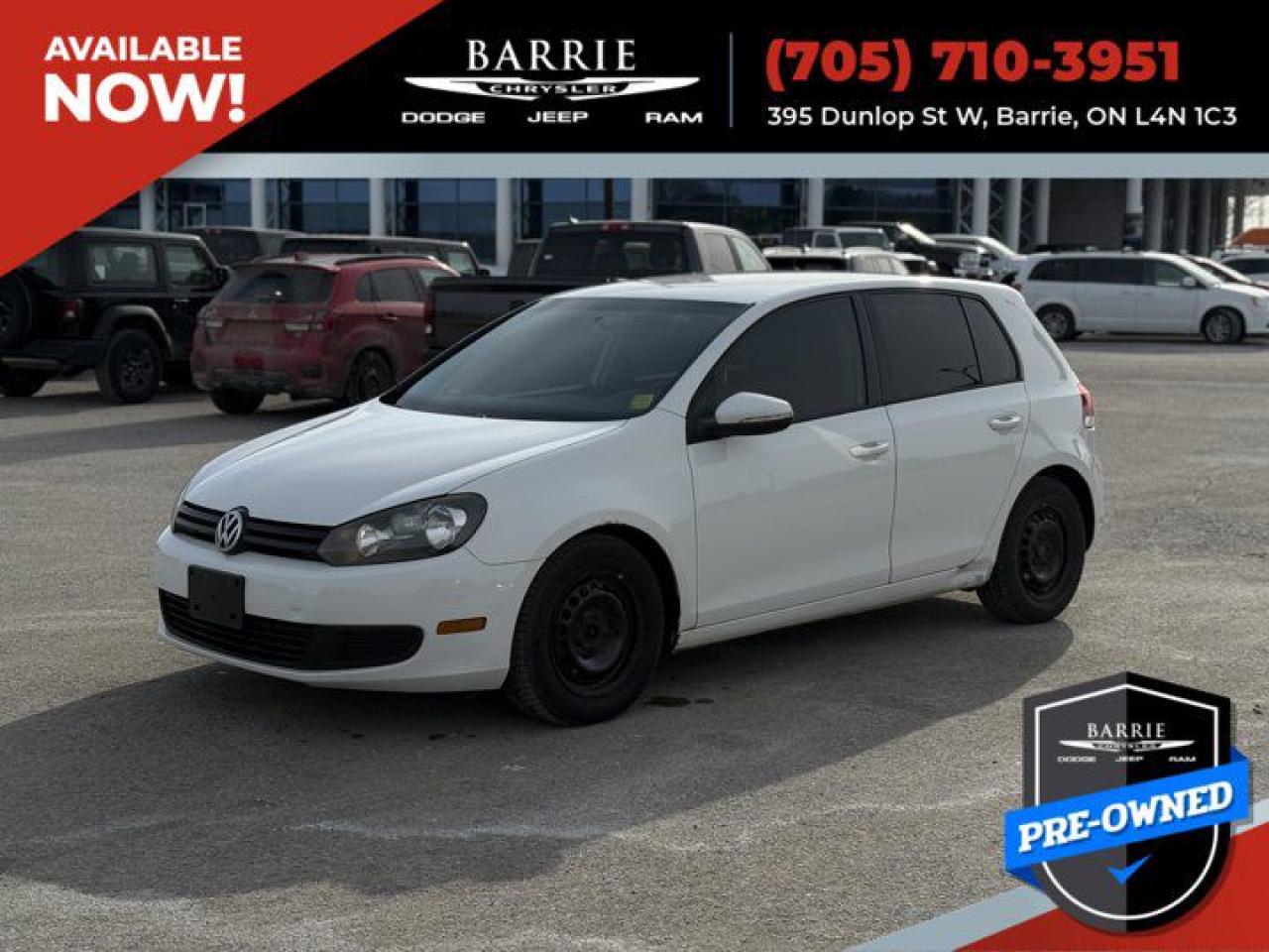 Used 2012 Volkswagen Golf COMFORTLINE for sale in Barrie, ON