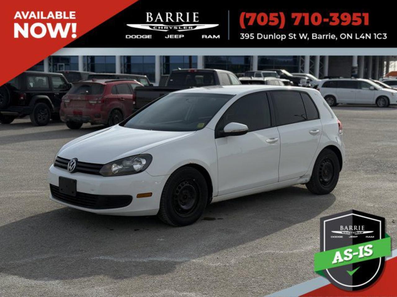 Used 2012 Volkswagen Golf COMFORTLINE for sale in Barrie, ON