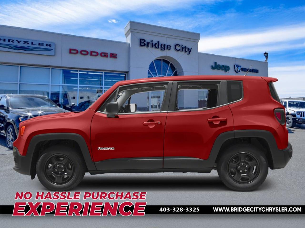 Used 2016 Jeep Renegade Sport 6 Speed Manual - FWD - Cloth seats - Low Km's! for sale in Lethbridge, AB