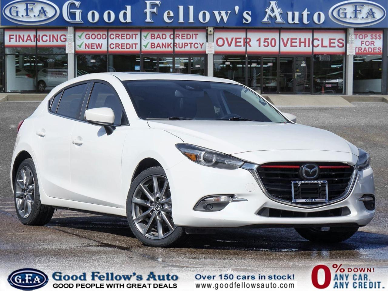 Used 2018 Mazda MAZDA3 GT MODEL, LEATHER SEATS, SUNROOF, NAVIGATION, REAR for sale in Toronto, ON