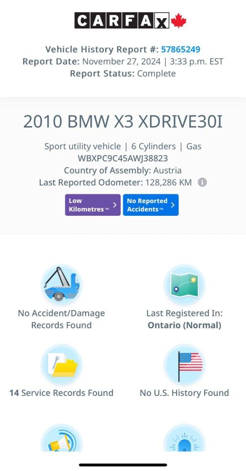 2010 BMW X3 XDRIVE - CLEAN CARFAX - 128000KM - Photo #12
