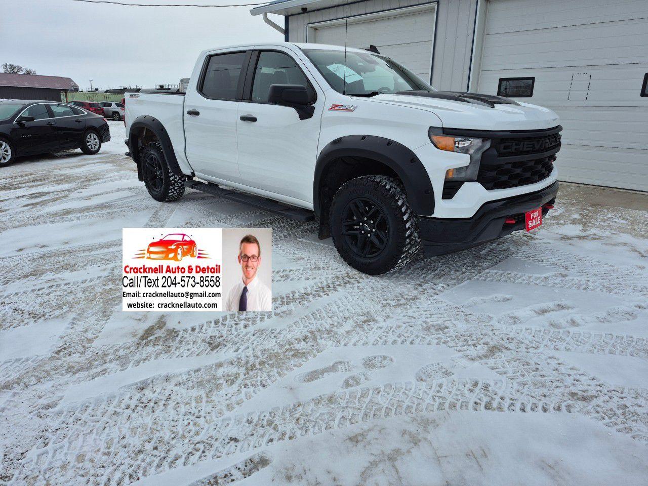 Used 2022 Chevrolet Silverado 1500 Crew Cab Standard Box 4-Wheel Drive Custom Trail Boss for sale in Carberry, MB