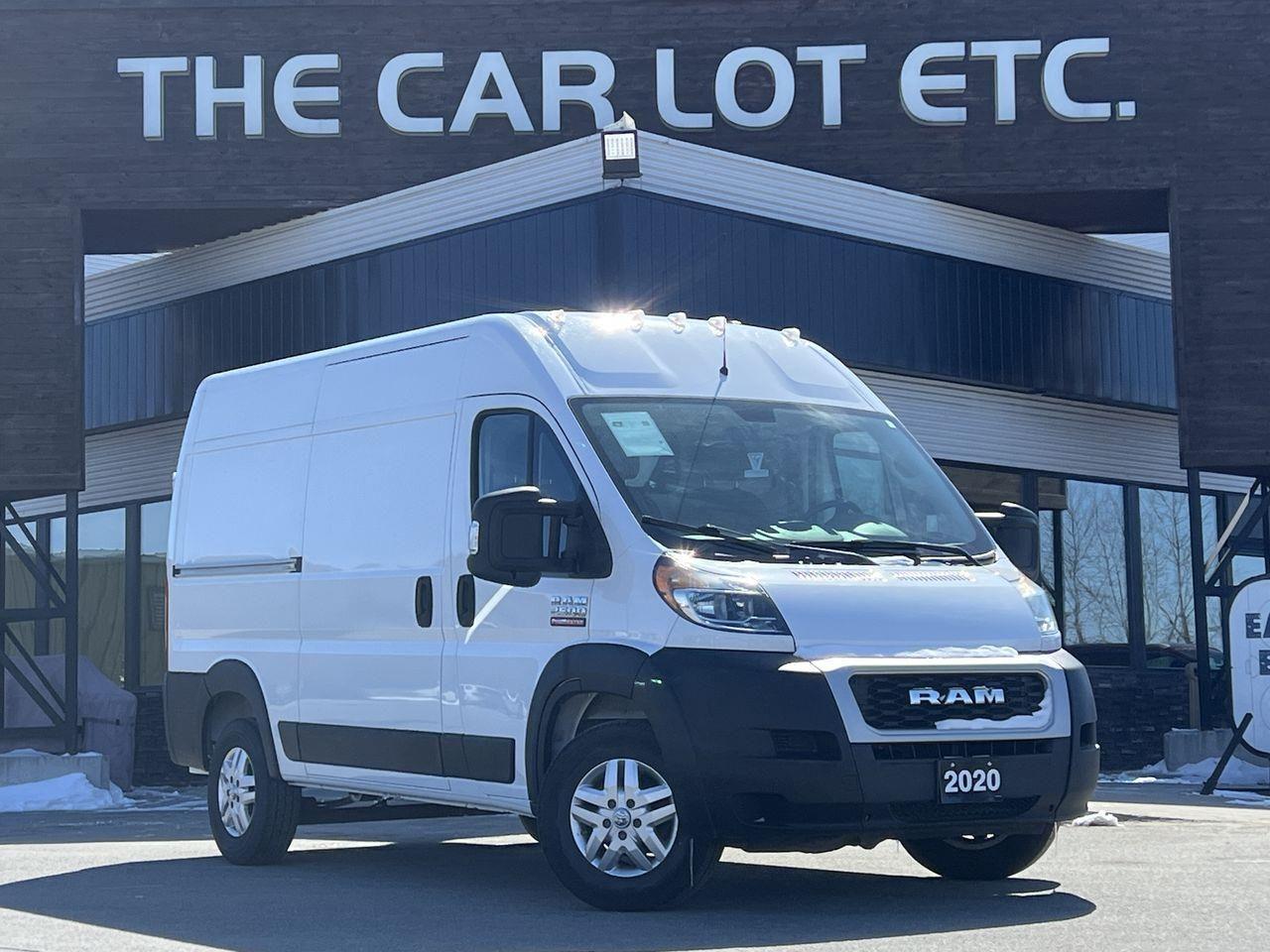Used 2020 RAM 2500 ProMaster High Roof PREVIOUS DAILY RENTAL - 3 PASSENGER CARGO VAN, BACK UP CAM, NAV, CRUISE CONTROL, USB!! for sale in Sudbury, ON