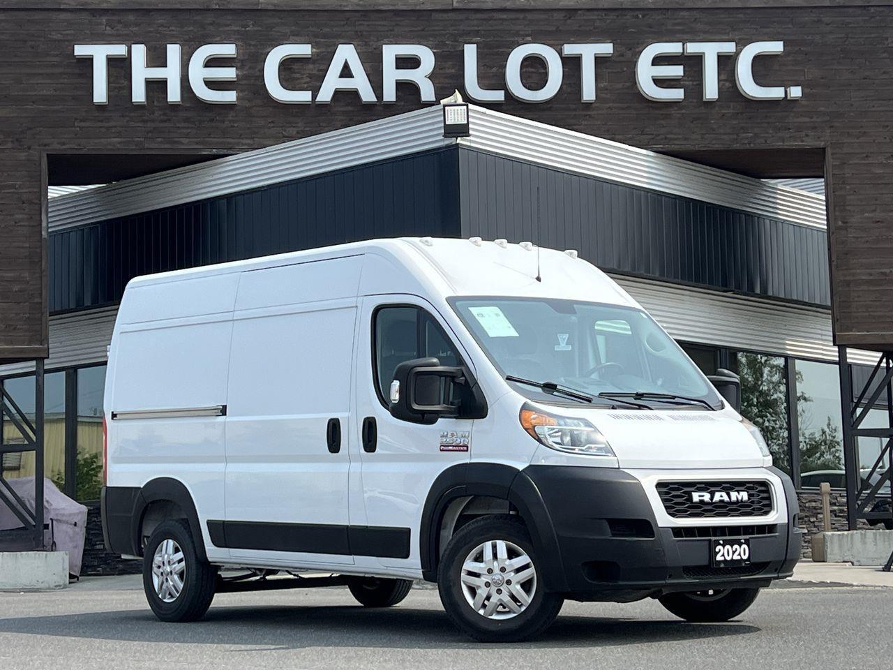 Used 2020 RAM 2500 ProMaster High Roof PREVIOUS DAILY RENTAL - 3 PASSENGER CARGO VAN, BACK UP CAM, NAV, CRUISE CONTROL, USB!! for sale in Sudbury, ON