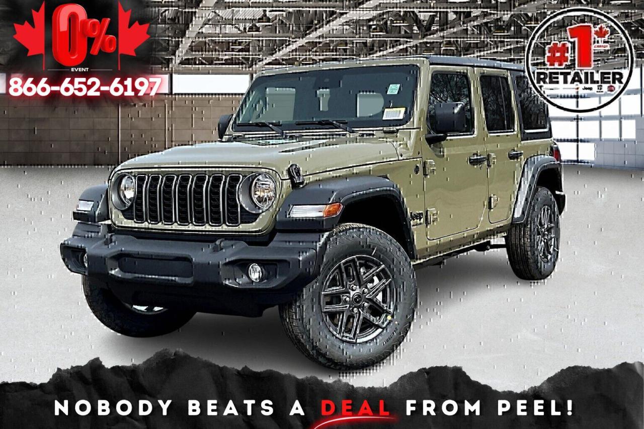 New 2025 Jeep Wrangler SPORT S 4 DOOR | Hardtop | Heated Seats & Wheel for sale in Mississauga, ON