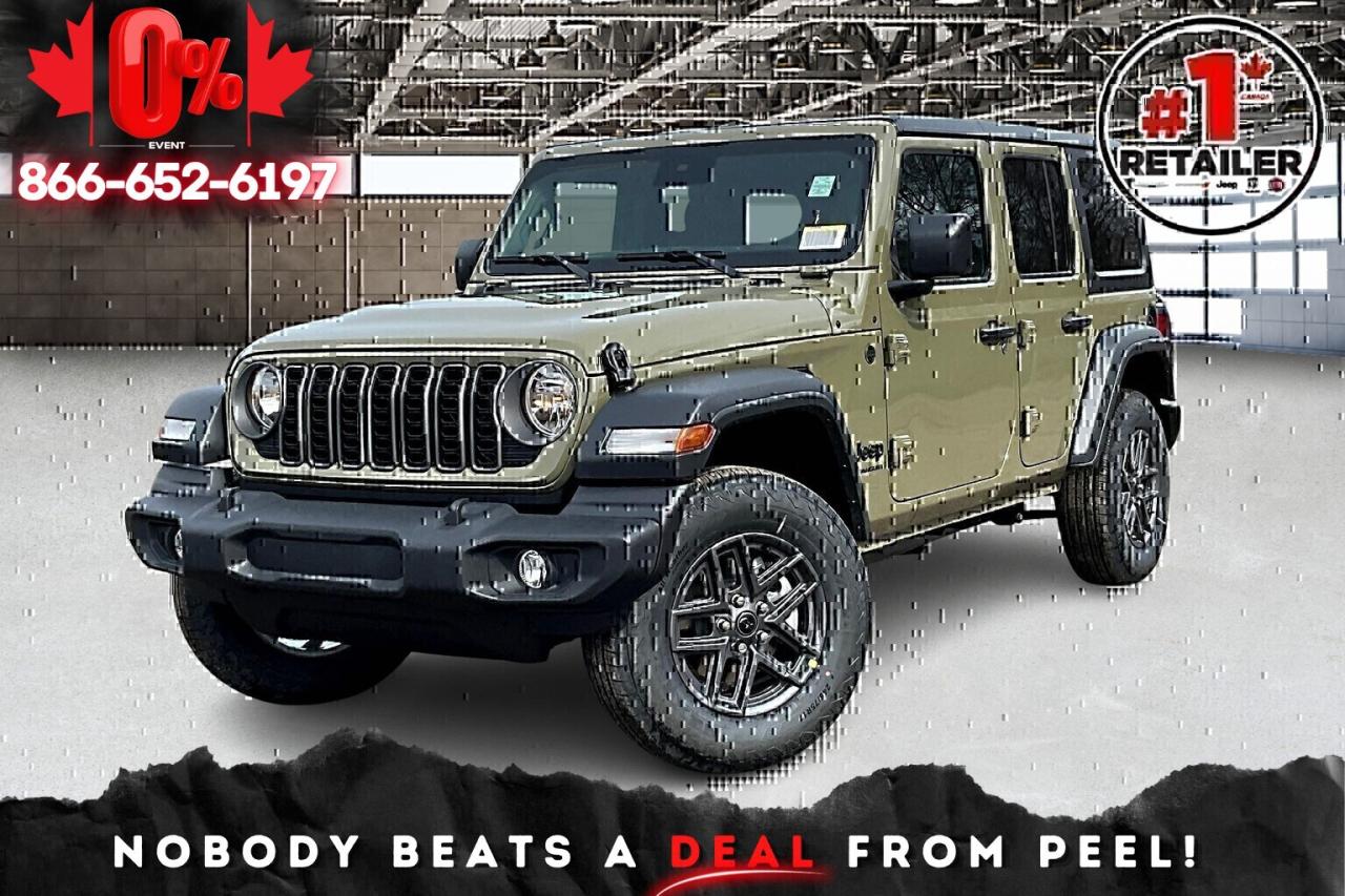 New 2025 Jeep Wrangler SPORT S 4 DOOR | Hardtop | Heated Seats & Wheel for sale in Mississauga, ON