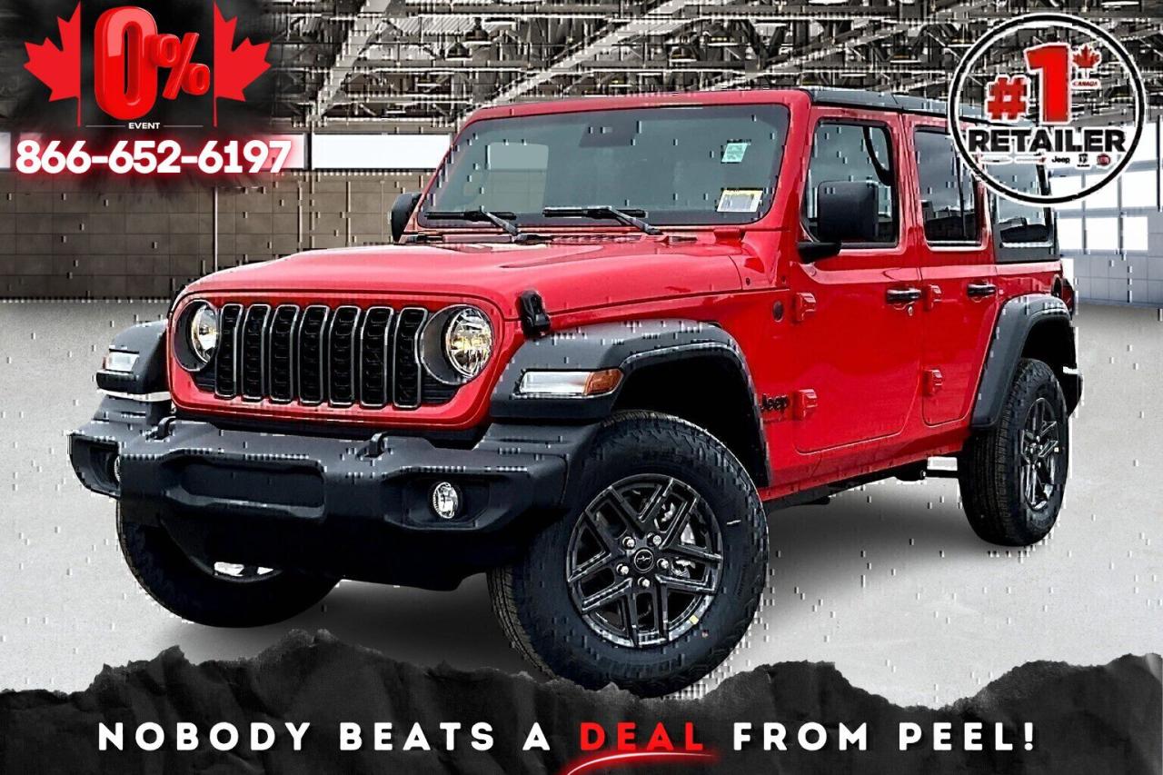 New 2025 Jeep Wrangler SPORT S 4 DOOR | Hardtop | Heated Seats & Wheel for sale in Mississauga, ON