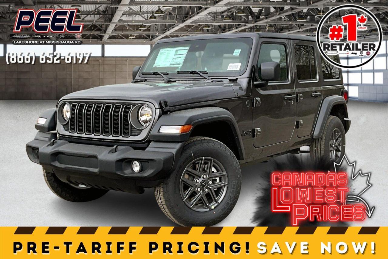 New 2025 Jeep Wrangler SPORT S 4 DOOR | Hardtop | Heated Seats & Wheel for sale in Mississauga, ON