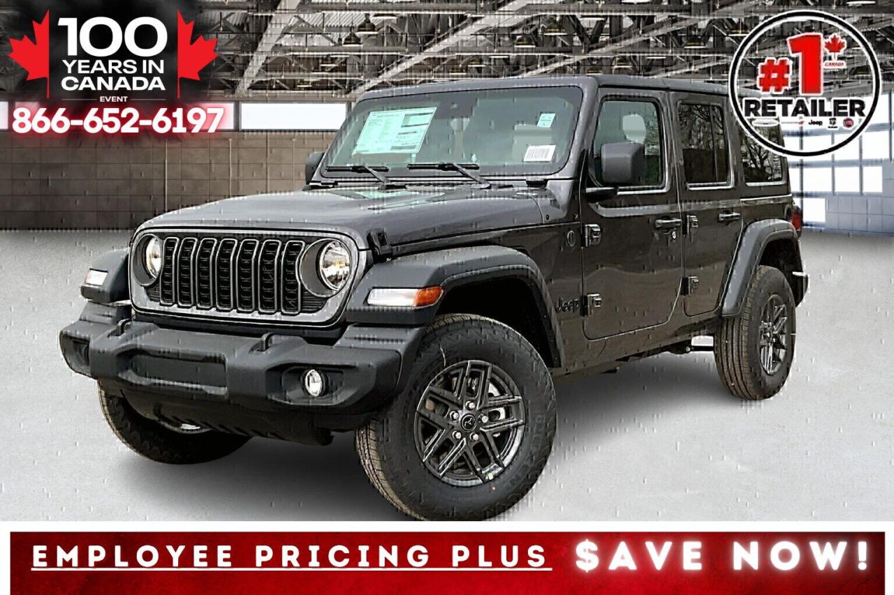 New 2025 Jeep Wrangler SPORT S 4 DOOR | Hardtop | Heated Seats & Wheel for sale in Mississauga, ON