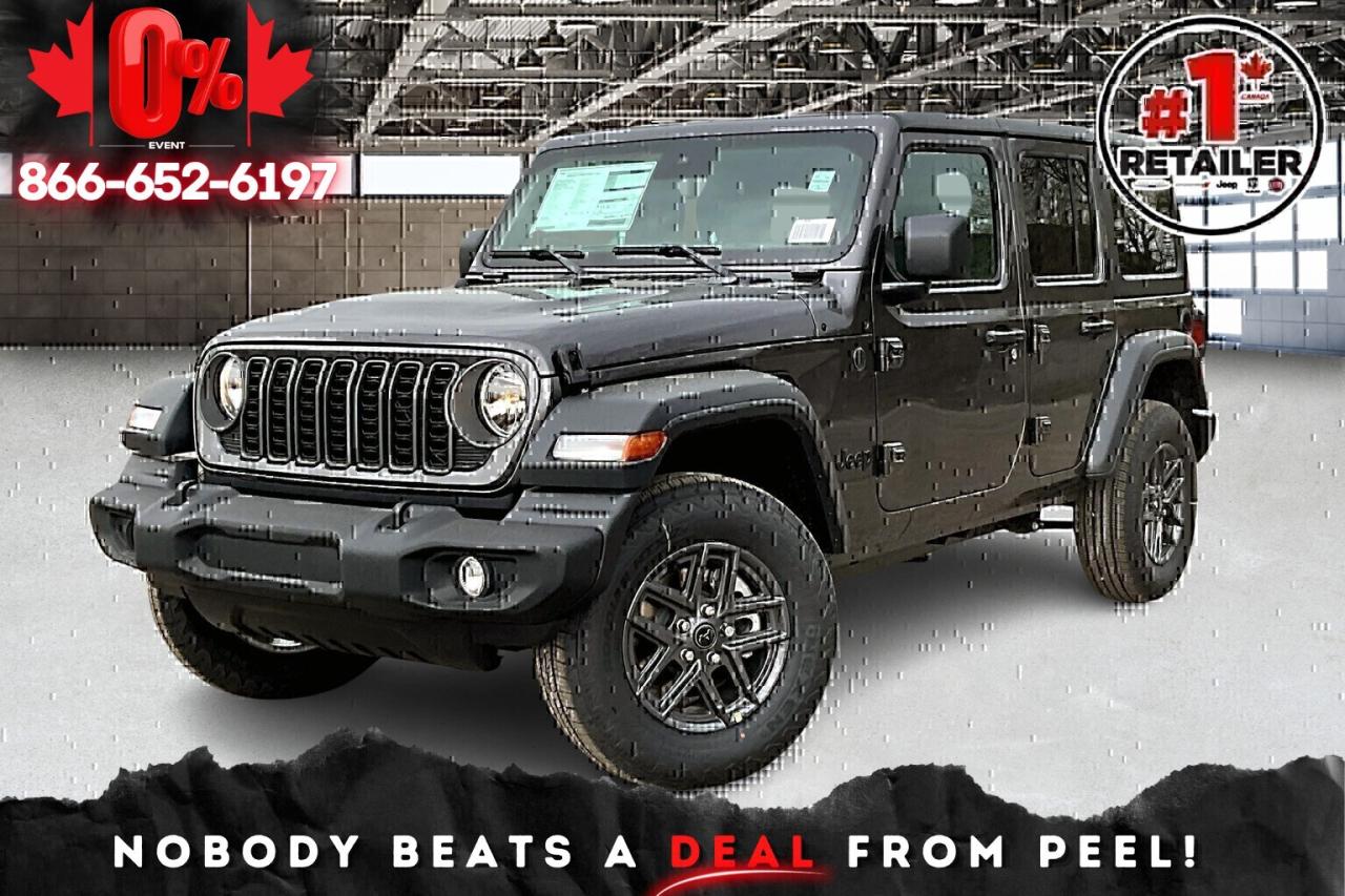 New 2025 Jeep Wrangler SPORT S 4 DOOR | Hardtop | Heated Seats & Wheel for sale in Mississauga, ON
