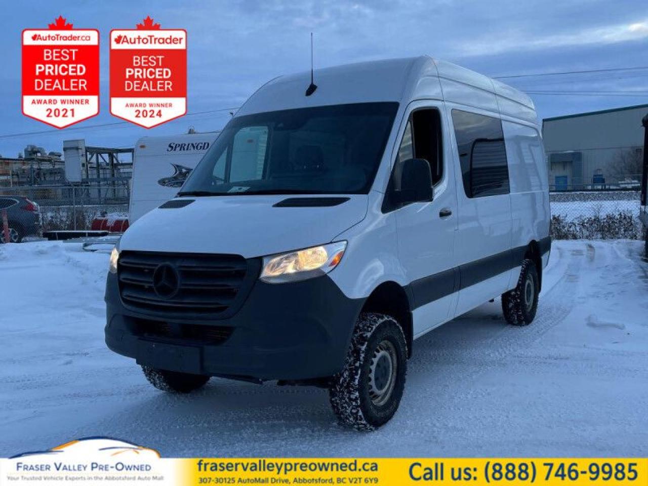 Used 2020 Mercedes-Benz Sprinter Cargo Van 2500 High Roof V6 144 4x4  5-Passenger, AWD, Rare! for sale in Abbotsford, BC