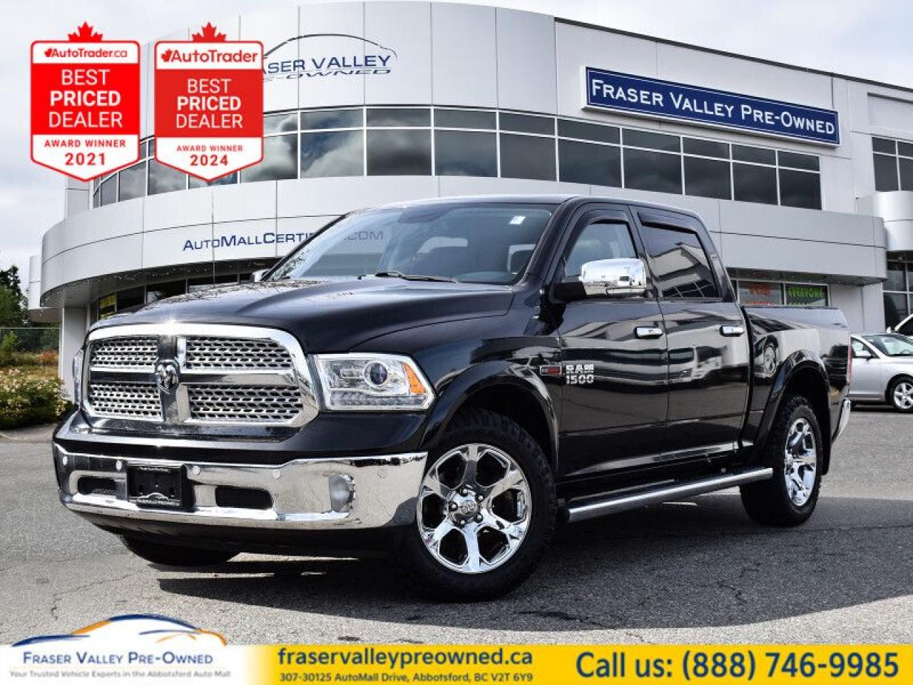 Used 2018 RAM 1500 Laramie  Eco-Diesel, 32 Dodge Service Records for sale in Abbotsford, BC