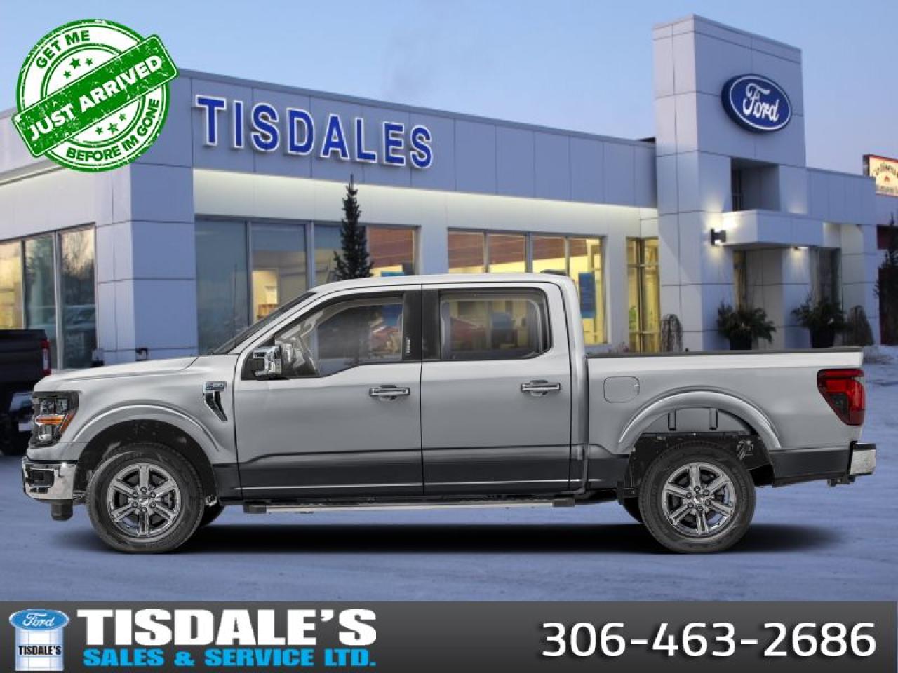 <b>FX4 Off-Road Package, 18 Wheels, XLT Black Appearance Package, Spray-in Bedliner!</b><br> <br> <br> <br>Check out the large selection of new Fords at Tisdales today!<br> <br>  A true class leader in towing and hauling capabilities, this 2024 Ford F-150 isnt your usual work truck, but the best in the business. <br> <br>Just as you mould, strengthen and adapt to fit your lifestyle, the truck you own should do the same. The Ford F-150 puts productivity, practicality and reliability at the forefront, with a host of convenience and tech features as well as rock-solid build quality, ensuring that all of your day-to-day activities are a breeze. Theres one for the working warrior, the long hauler and the fanatic. No matter who you are and what you do with your truck, F-150 doesnt miss.<br> <br> This iconic silver metallic Crew Cab 4X4 pickup   has an automatic transmission and is powered by a  325HP 2.7L V6 Cylinder Engine.<br> <br> Our F-150s trim level is XLT. This XLT trim steps things up with running boards, dual-zone climate control and a 360 camera system, along with great standard features such as class IV tow equipment with trailer sway control, remote keyless entry, cargo box lighting, and a 12-inch infotainment screen powered by SYNC 4 featuring voice-activated navigation, SiriusXM satellite radio, Apple CarPlay, Android Auto and FordPass Connect 5G internet hotspot. Safety features also include blind spot detection, lane keep assist with lane departure warning, front and rear collision mitigation and automatic emergency braking. This vehicle has been upgraded with the following features: Fx4 Off-road Package, 18 Wheels, Xlt Black Appearance Package, Spray-in Bedliner. <br><br> View the original window sticker for this vehicle with this url <b><a href=http://www.windowsticker.forddirect.com/windowsticker.pdf?vin=1FTEW3LP8RKE57140 target=_blank>http://www.windowsticker.forddirect.com/windowsticker.pdf?vin=1FTEW3LP8RKE57140</a></b>.<br> <br>To apply right now for financing use this link : <a href=http://www.tisdales.com/shopping-tools/apply-for-credit.html target=_blank>http://www.tisdales.com/shopping-tools/apply-for-credit.html</a><br><br> <br/> Total  rebate of $9500 is reflected in the price.  Incentives expire 2025-03-19.  See dealer for details. <br> <br>Tisdales is not your standard dealership. Sales consultants are available to discuss what vehicle would best suit the customer and their lifestyle, and if a certain vehicle isnt readily available on the lot, one will be brought in. o~o