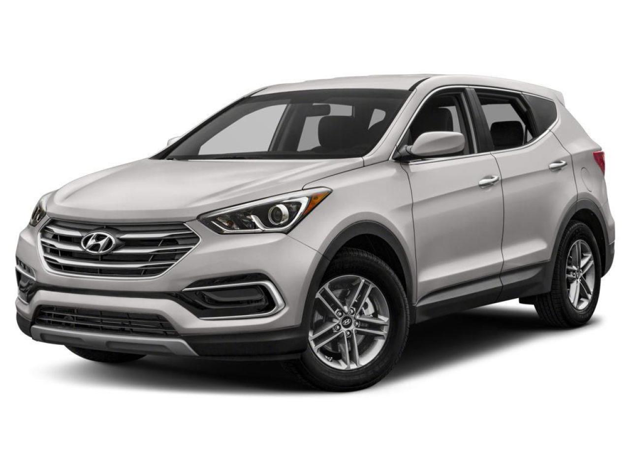 <p> Youll have no regrets driving this reliable 2018 Hyundai Santa Fe Sport. Side Impact Beams, Rear Child Safety Locks, Outboard Front Lap And Shoulder Safety Belts -inc: Rear Centre 3 Point, Height Adjusters and Pretensioners, Electronic Stability Control (ESC), Dual Stage Driver And Passenger Seat-Mounted Side Airbags. </p> <p><strong>Fully-Loaded with Additional Options</strong><br>TITANIUM SILVER, GREY, DELUXE CLOTH SEATING SURFACES W/YES ESSENTIALS, Wheels: 17 x 7 Aluminum Alloy, Urethane Gear Shifter Material, Trip Computer, Transmission: 6-Speed Automatic w/SHIFTRONIC -inc: Drive Mode Select (Eco, Normal, Sport), Trailer Wiring Harness, Tires: P235/65 R17 AS, Tailgate/Rear Door Lock Included w/Power Door Locks, Strut Front Suspension w/Coil Springs.</p> <p><strong> Visit Us Today </strong><br> For a must-own Hyundai Santa Fe Sport come see us at Experience Hyundai, 15 Mount Edward Rd, Charlottetown, PE C1A 5R7. Just minutes away!</p>