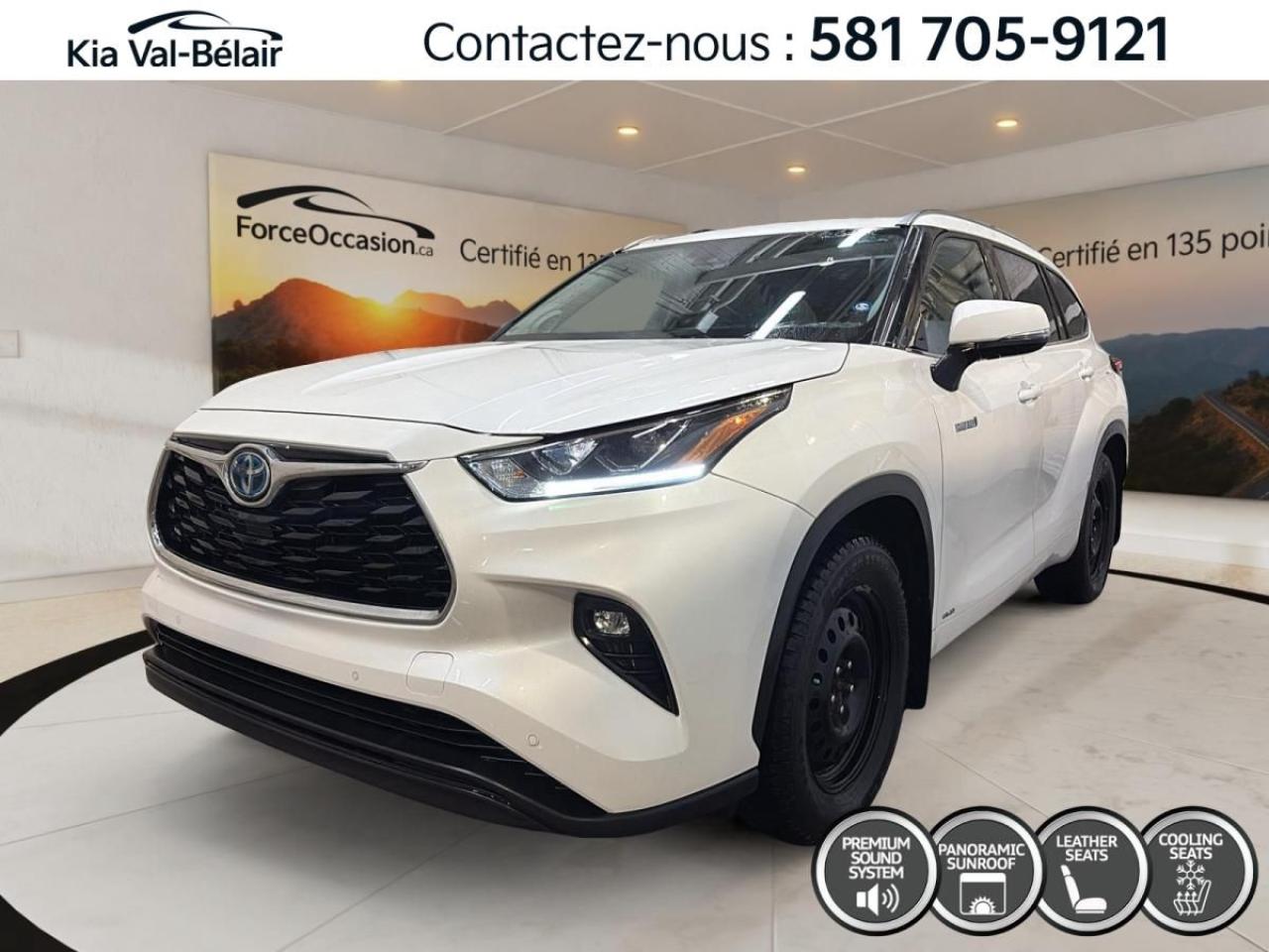 Used 2021 Toyota Highlander hybride *Limited *AWD *CUIR *TOIT PANO *JBL *A/C for sale in Québec, QC