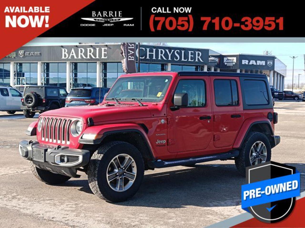 Used 2019 Jeep Wrangler Unlimited Sahara for sale in Barrie, ON