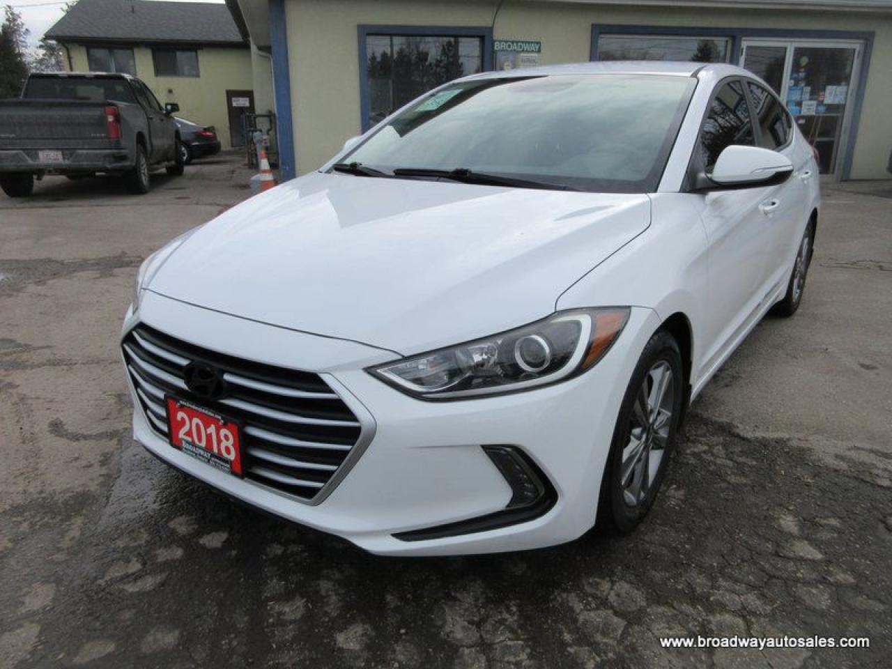 Used 2018 Hyundai Elantra GAS SAVING LIMITED-EDITION 5 PASSENGER 1.8L - DOHC.. HEATED SEATS & WHEEL.. DRIVE-MODE-SELECT.. BACK-UP CAMERA.. TOUCH SCREEN DISPLAY.. for sale in Bradford, ON